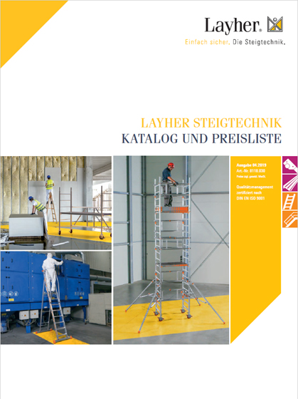 Layher Steigtechnik Blätterkatalog